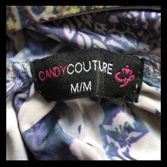 Long Multicoloured Racerback Top, Size Medium - Picture 5 of 5